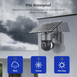 Zoom 3MP 4G LTE Solar-Powered CCTV Camera with 36x Zoom and Integrated Solar Panel